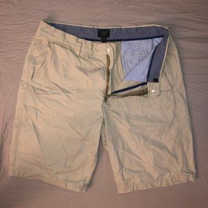 Tan J Crew Club Tech/Bermuda Shorts